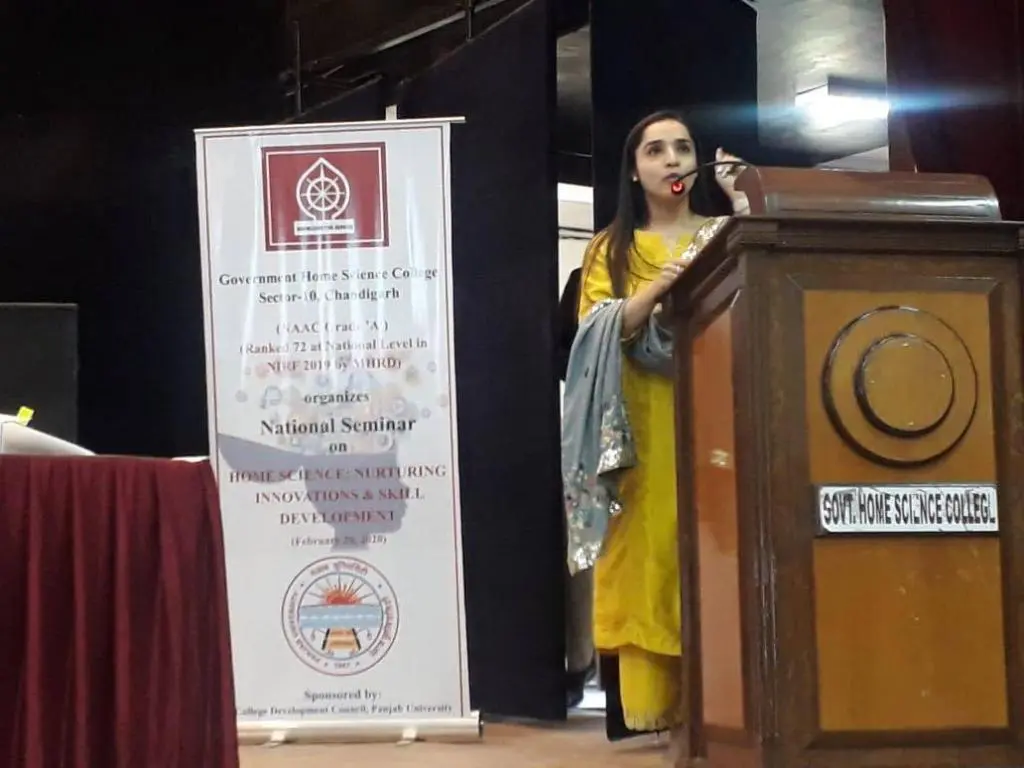 Lavleen Kaur dietitian at Home Science College Chandigarh