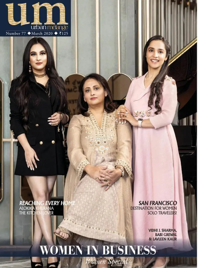 Lavleen Kaur on cover of Urban Melange