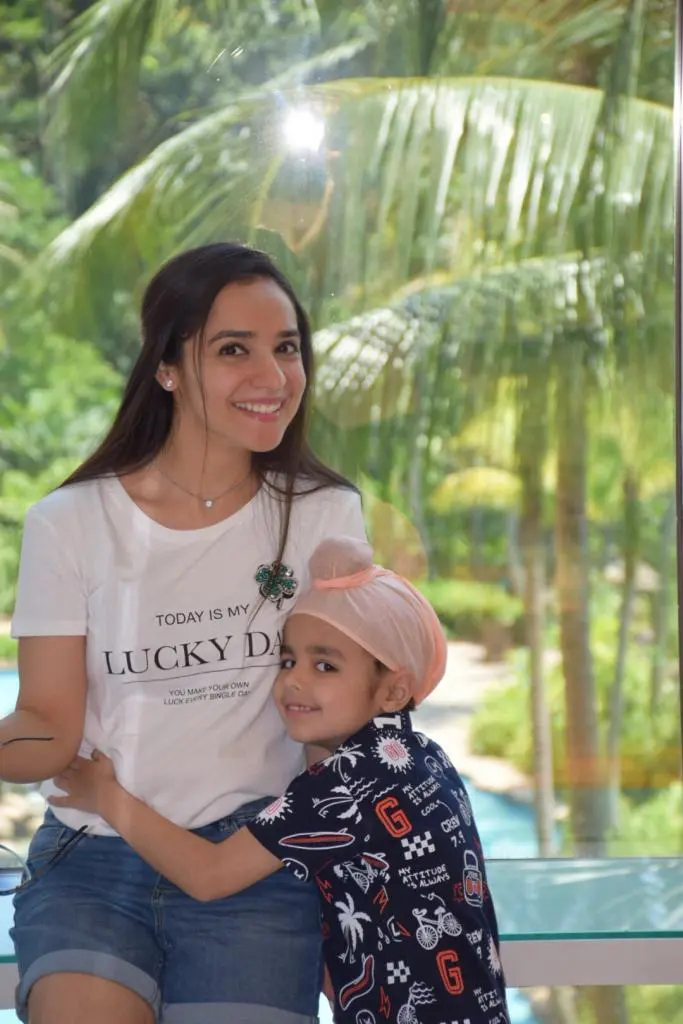 Lavleen Kaur with son Meharmeet Singh